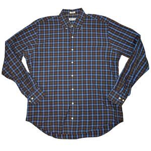 Peter Millar Men's Long Sleeve Plaid Button Down Size Large